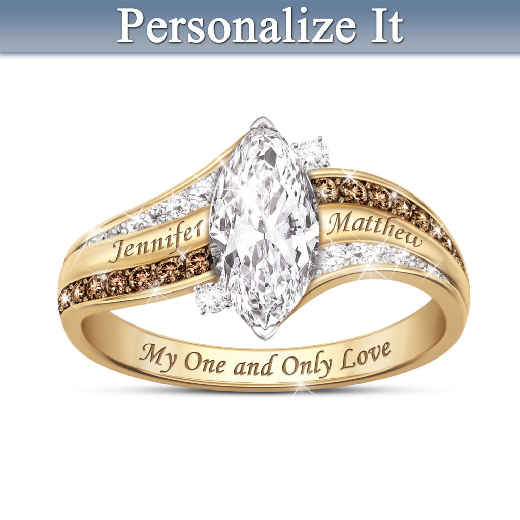 My One and Only Love Personalized Solid 10K Gold Ring