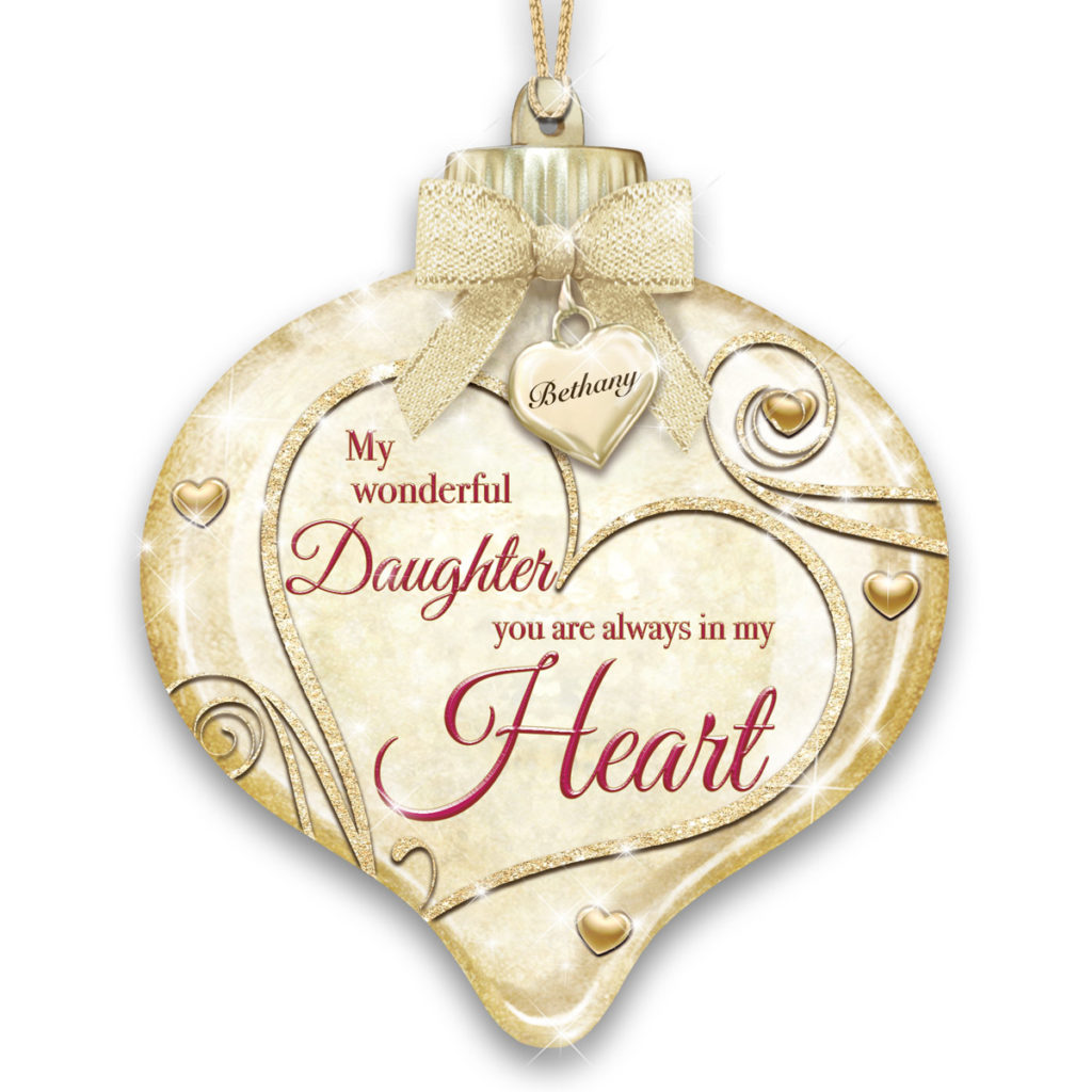 My Wonderful Daughter Personalized Ornament