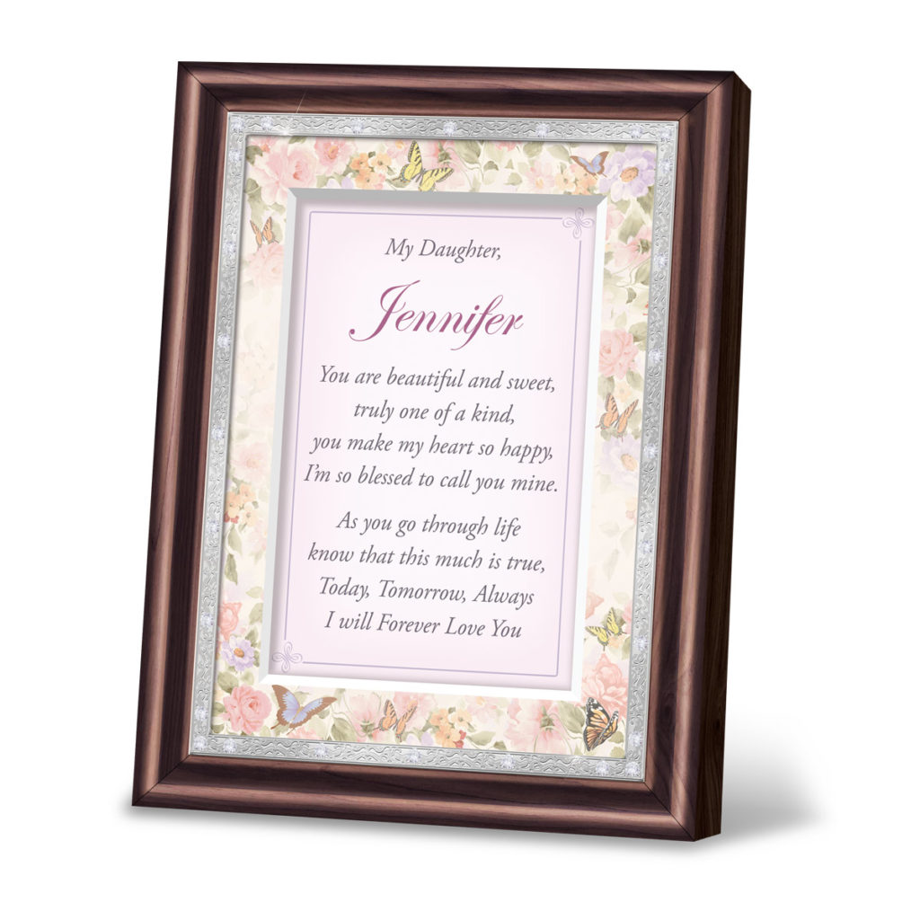 Daughter, I Love You Personalized Poem Frame