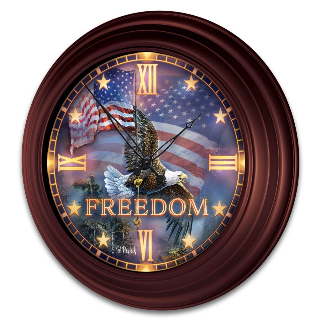 Soaring Freedom Wall Clock 