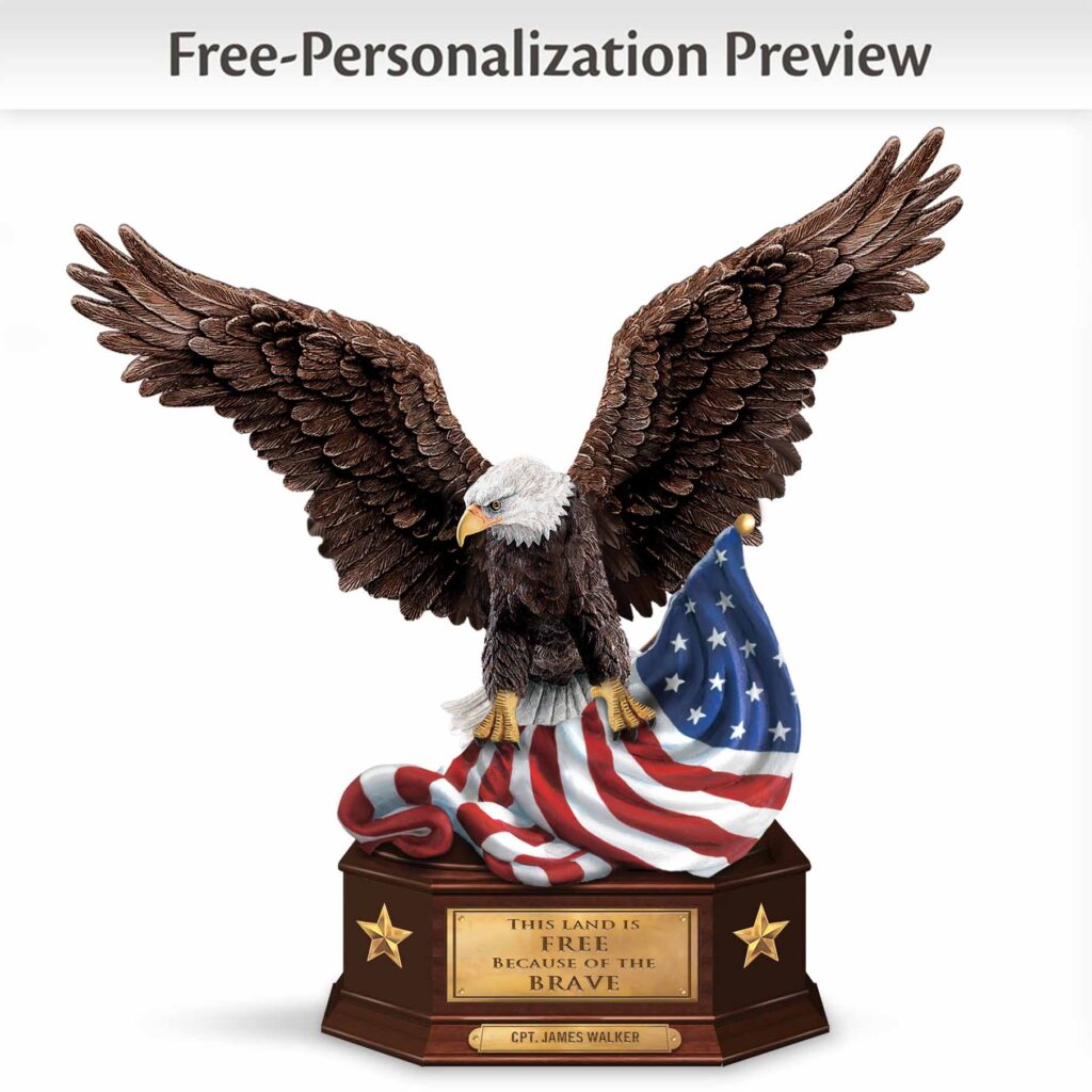 This Land Is Free Because Of The Brave Personalized Box 