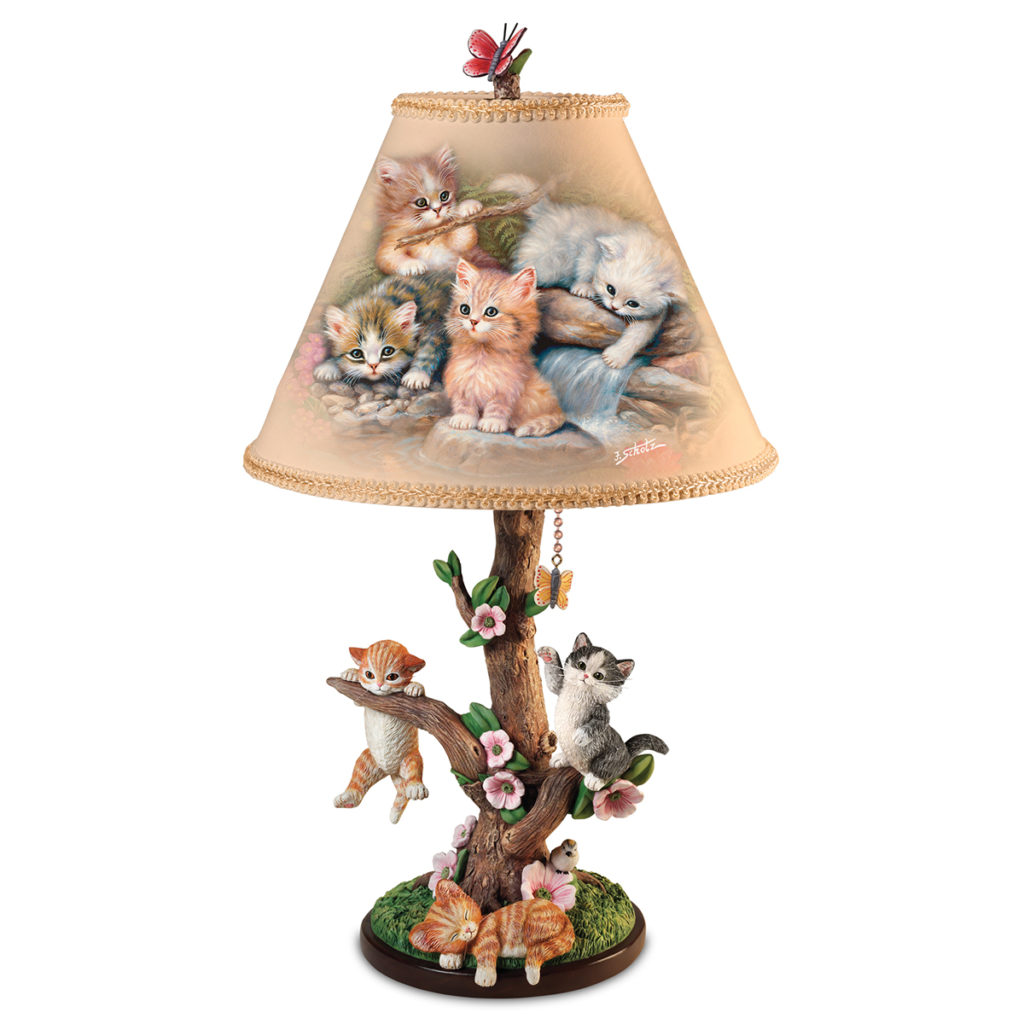 Country Kitties Lamp