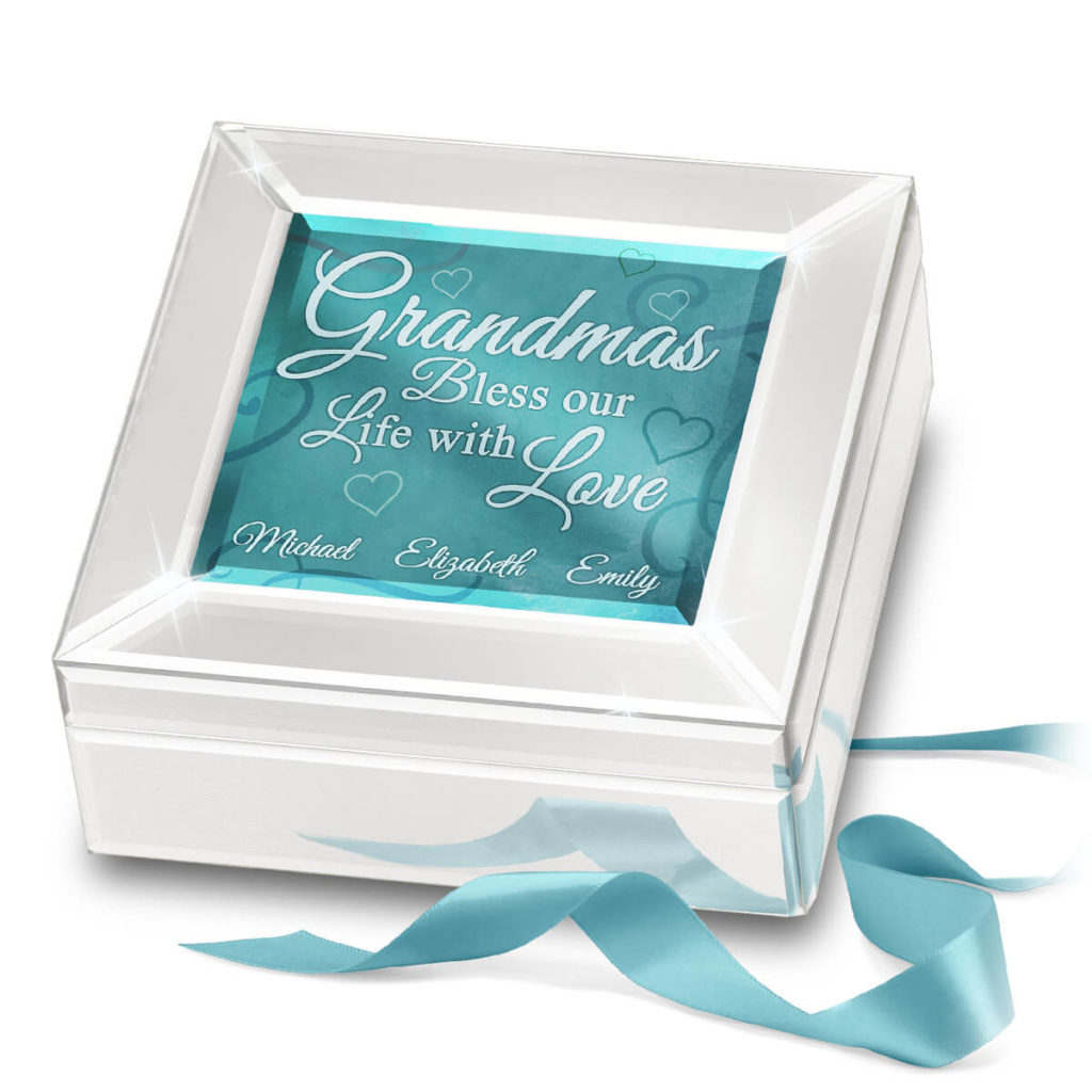 Grandma Bless Our Life with Love Personalized Music Box
