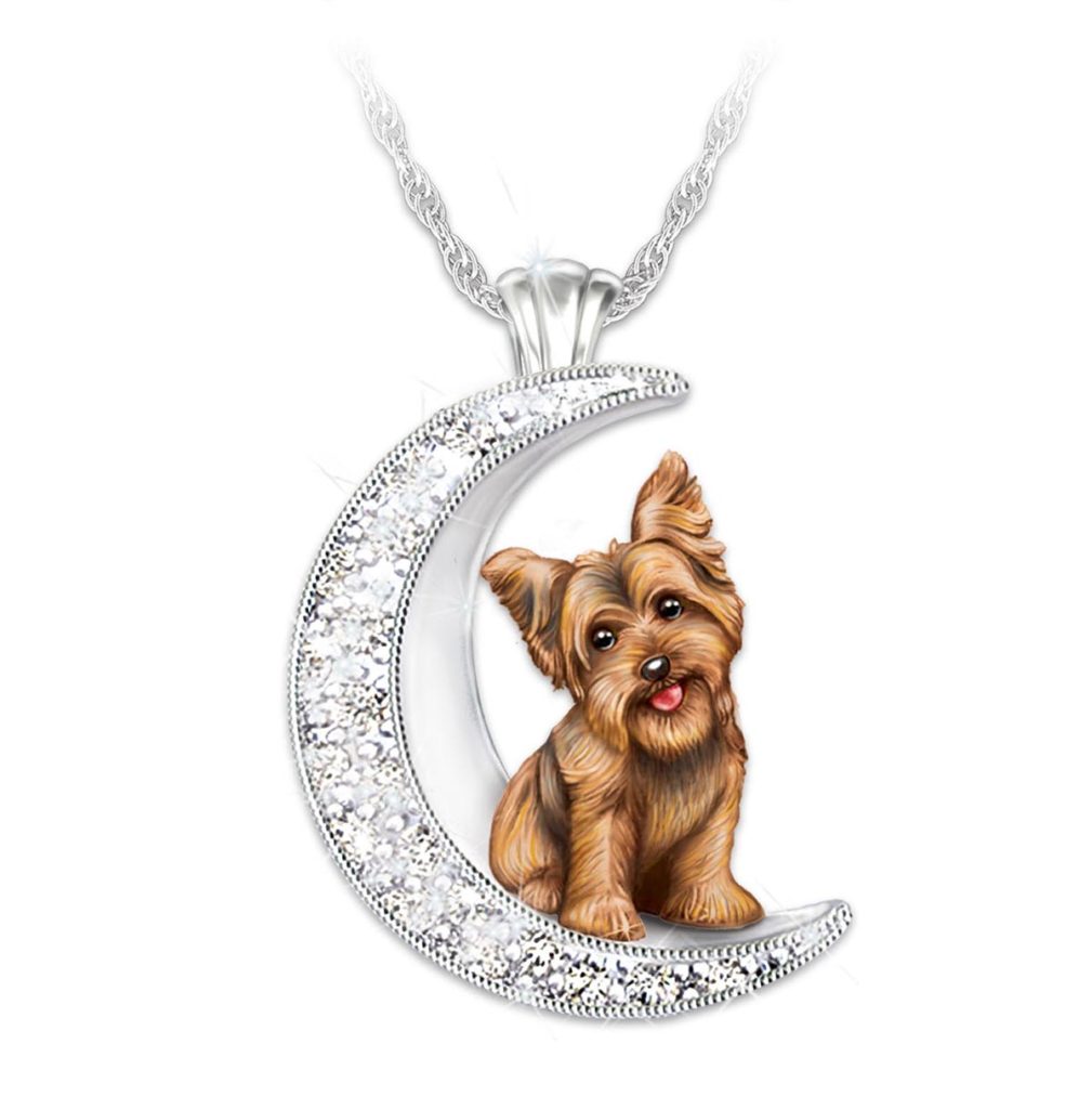 I Love My Dog to the Moon and Back Necklace