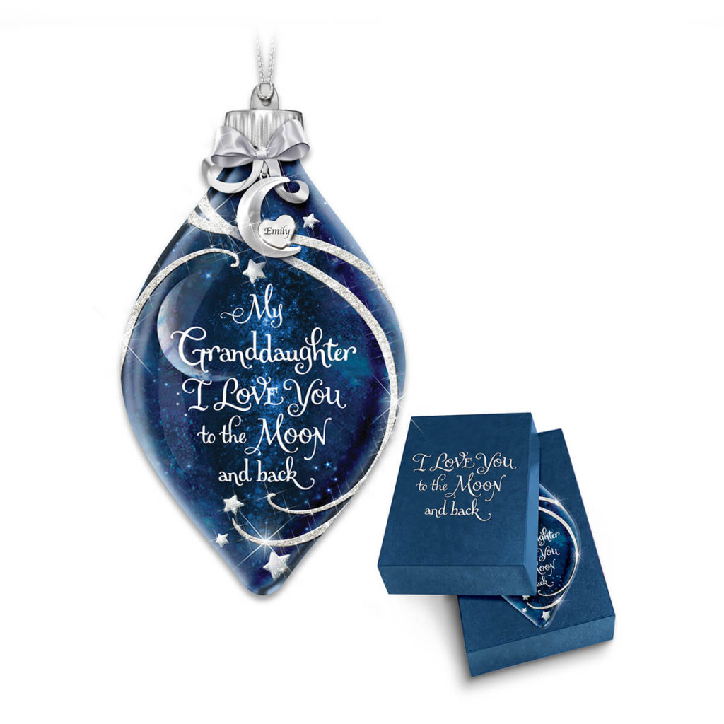 Granddaughter, I Love You Personalized Ornament