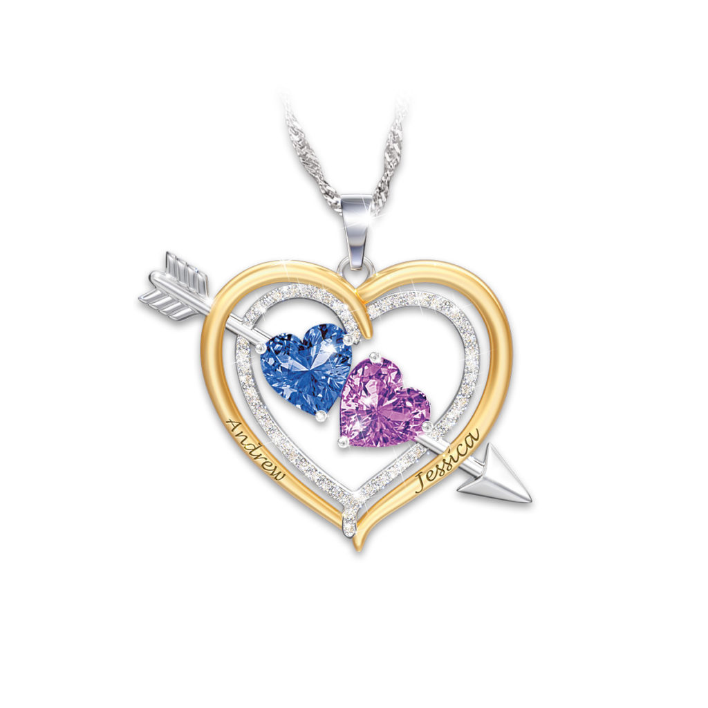 Love Struck Personalized Pendant Necklace