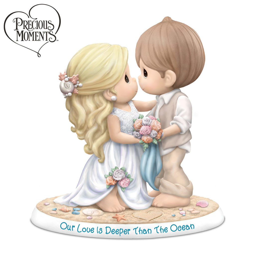Our Love Is Deeper Than the Ocean Cake Topper