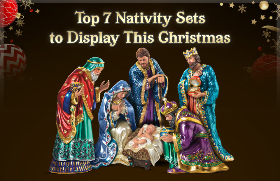 Set of 6 Hawthorne Village True Meaning of Christmas Nativity Tree Figures newest Kings