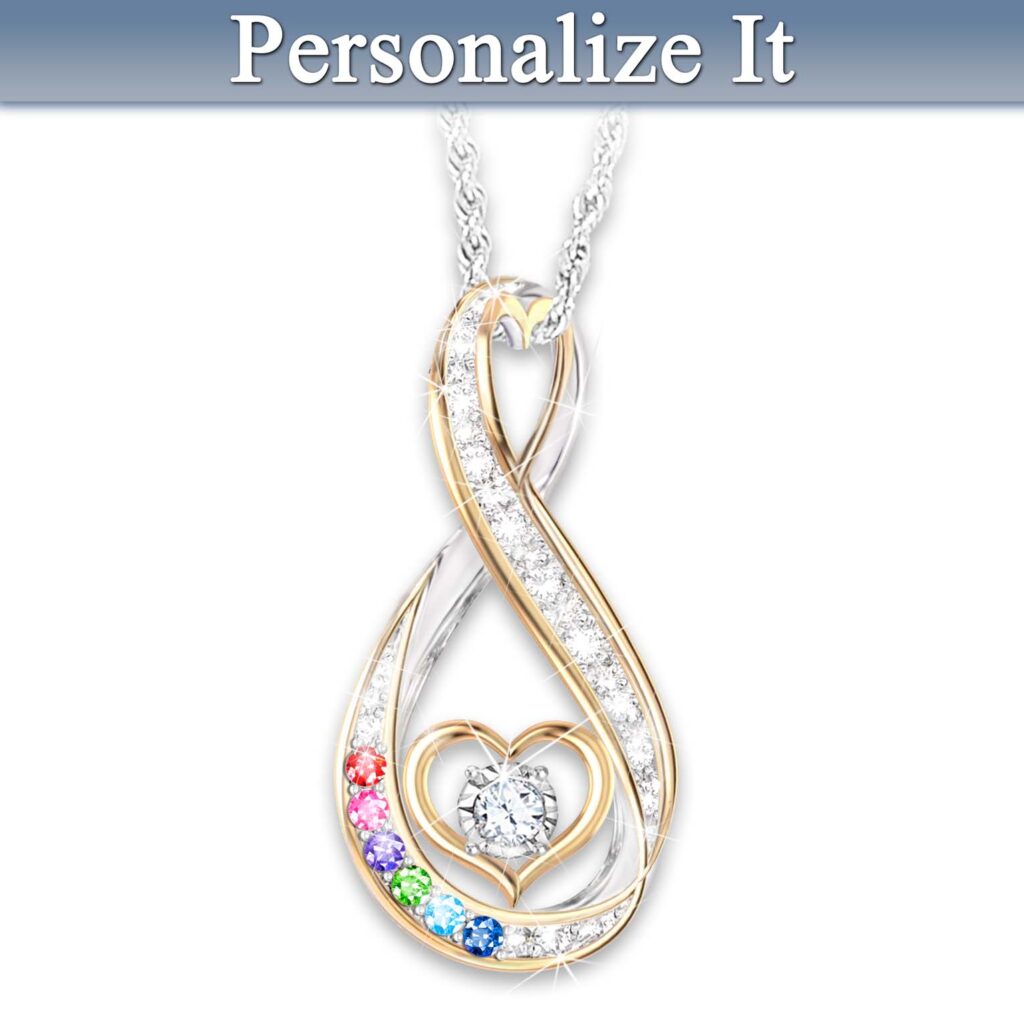 An Amazing Mother Personalized Diamond Pendant Necklace