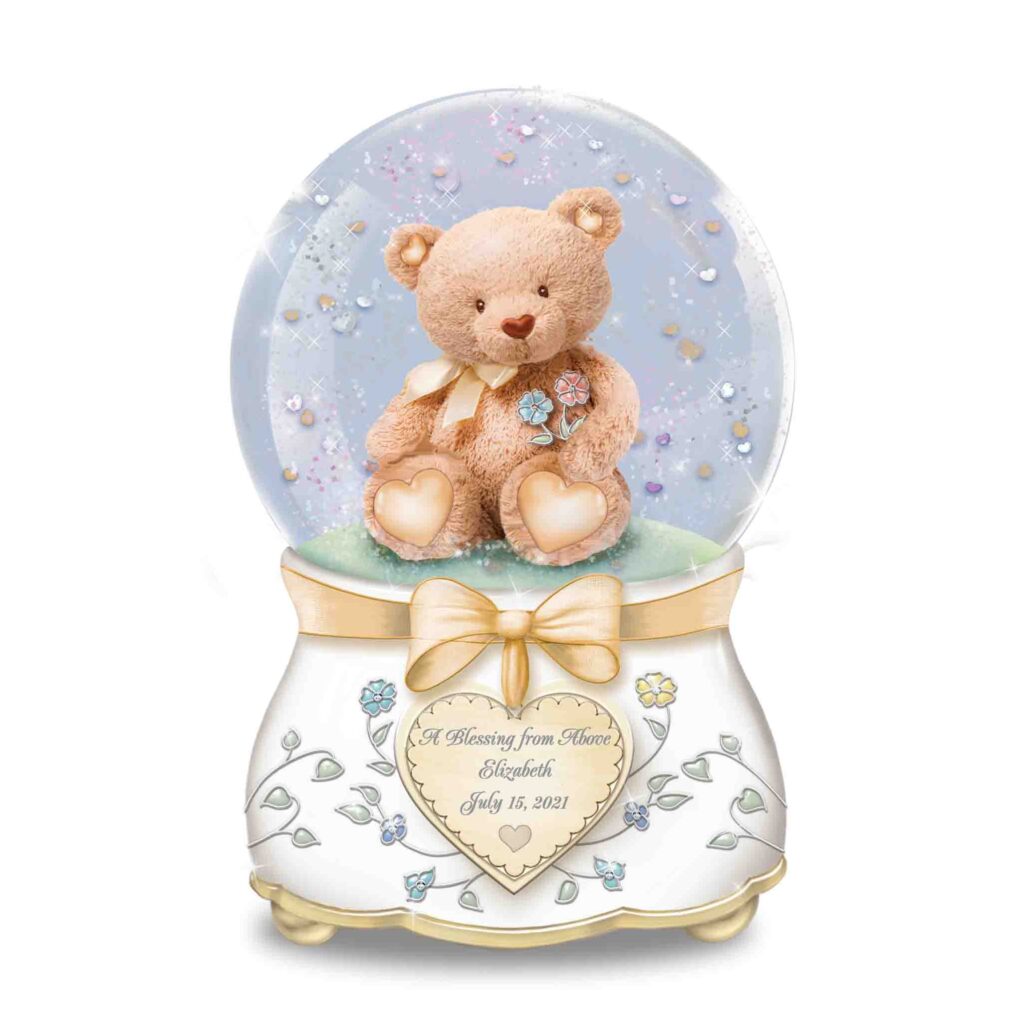 A Baby Is A Blessing Personalized Glitter Globe