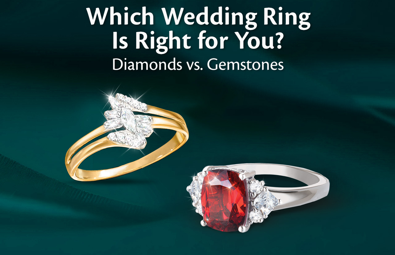 Which Wedding Ring Is Right for You? Diamonds vs. Gemstones