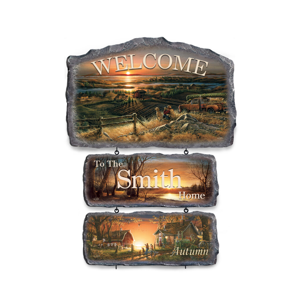 Seasons of Splendor Personalized Welcome Sign Collection