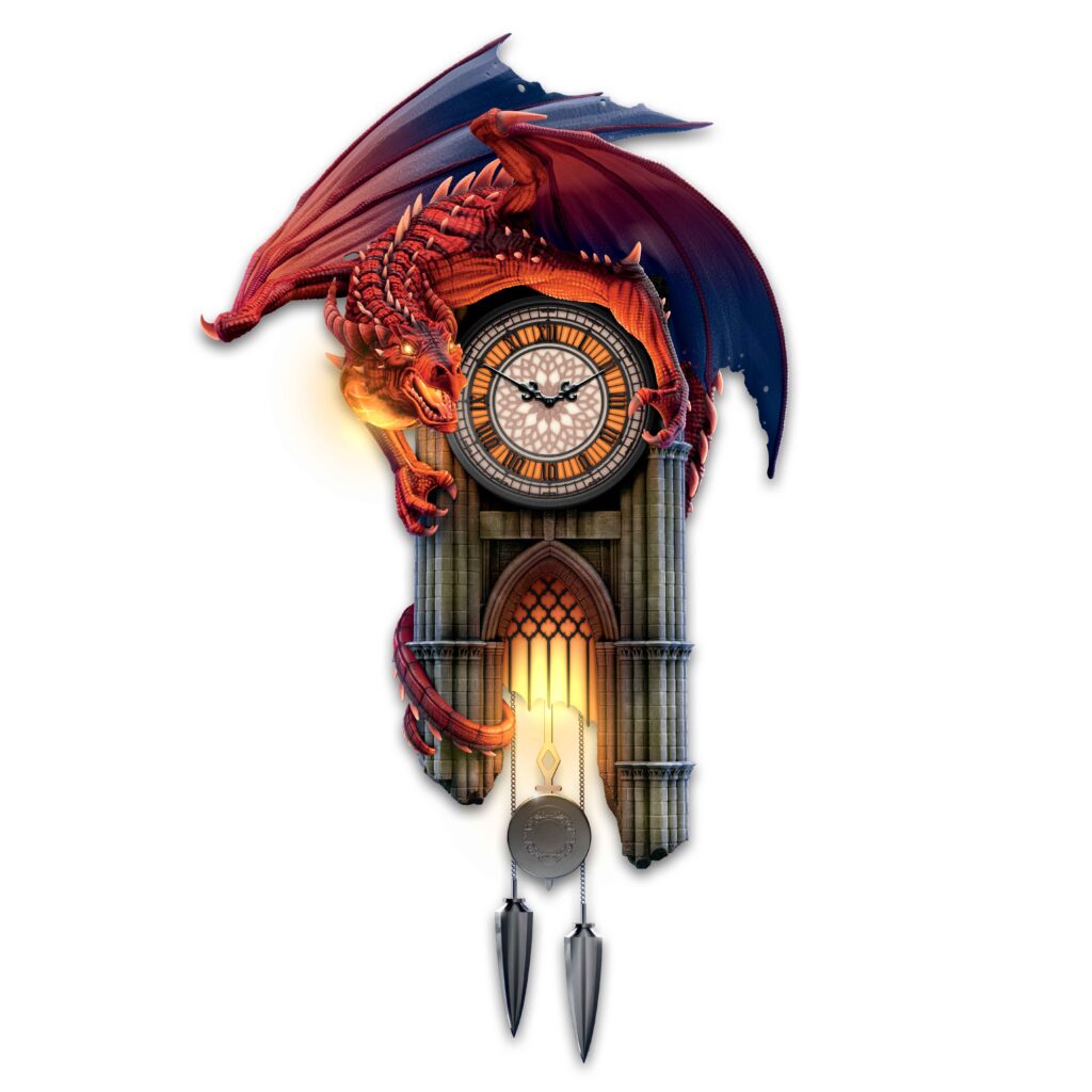 Reign of Fire Dragon Wall Clock