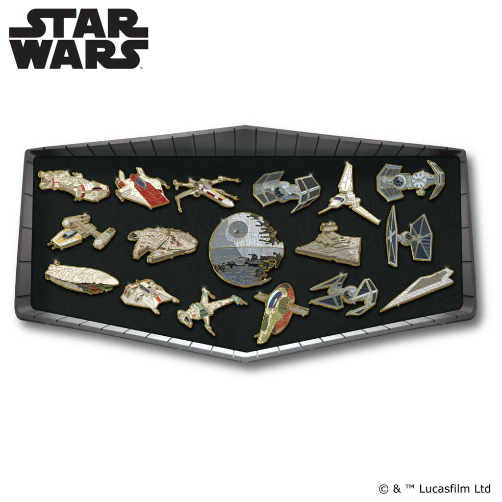 STAR WARS™ 24K Gold-Plated Galactic Pin Collection