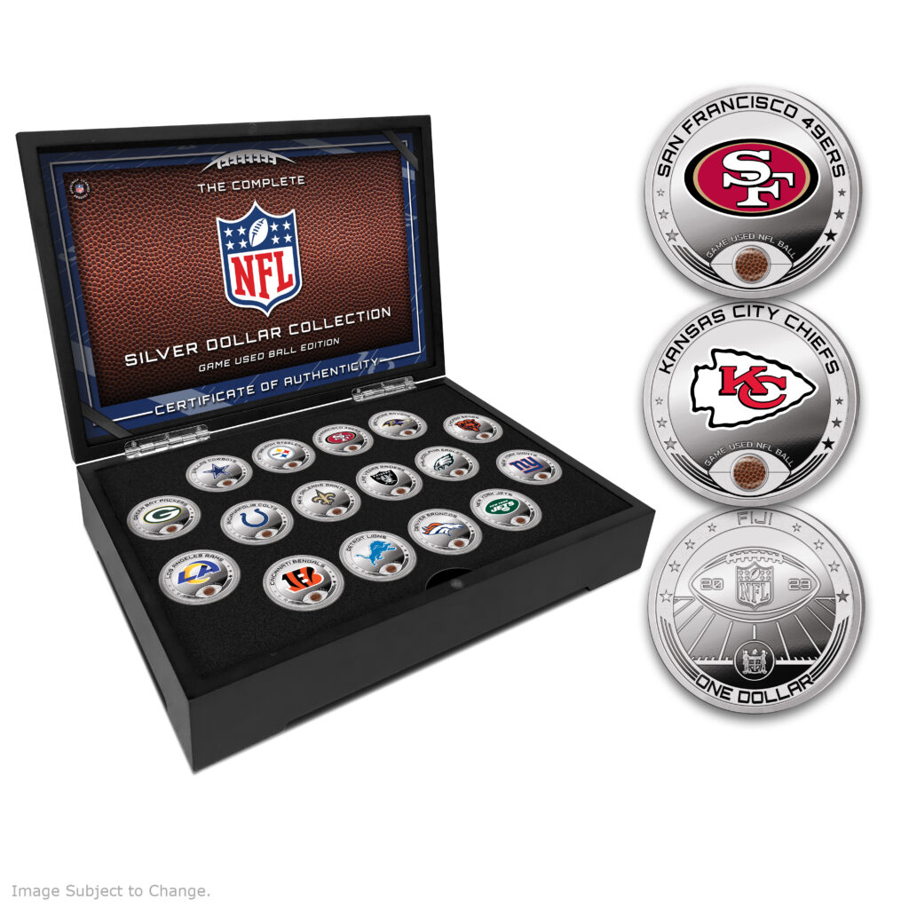The Complete NFL Silver Dollar Proof Coin Collection