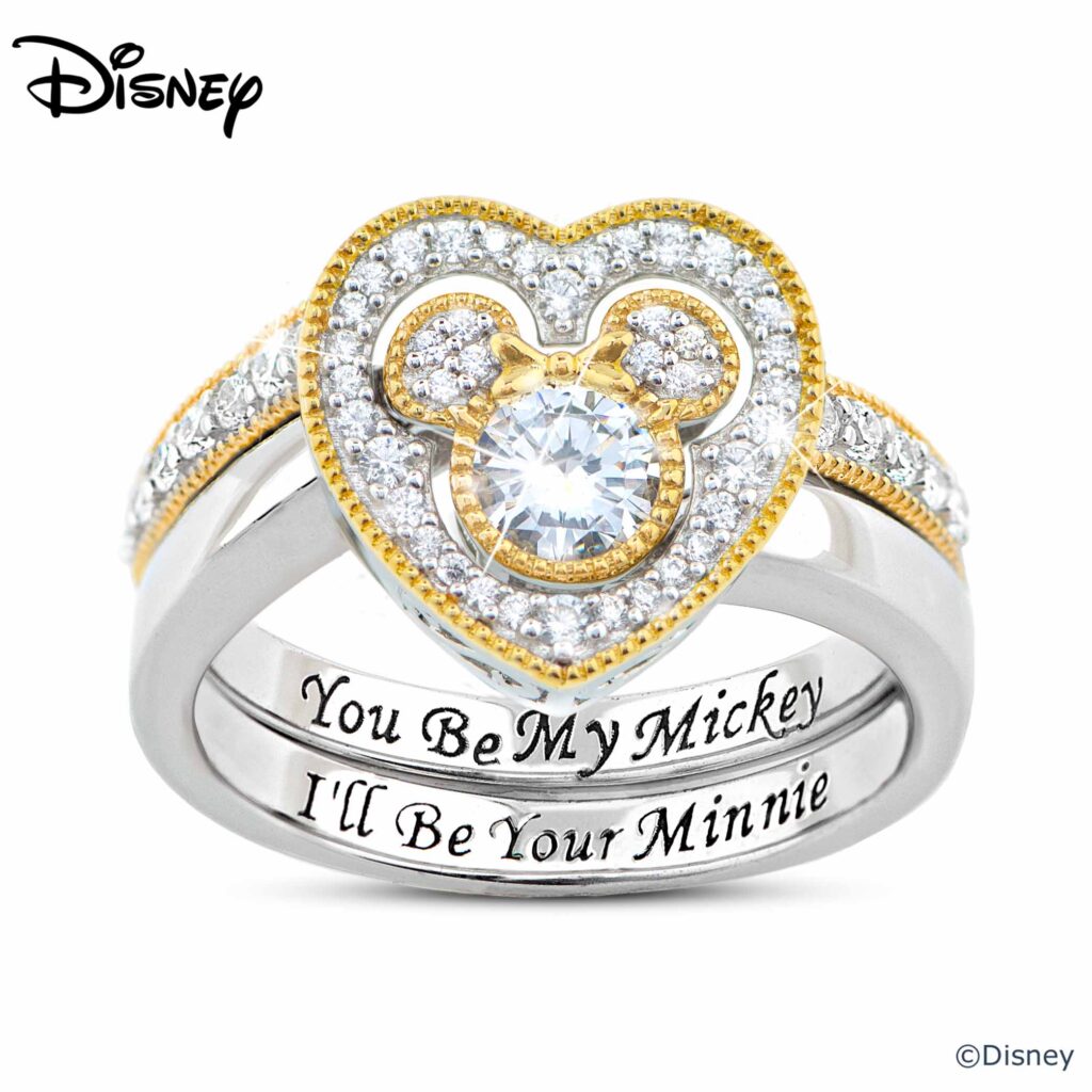 Disney Mickey Mouse and Minnie Mouse Ring Set