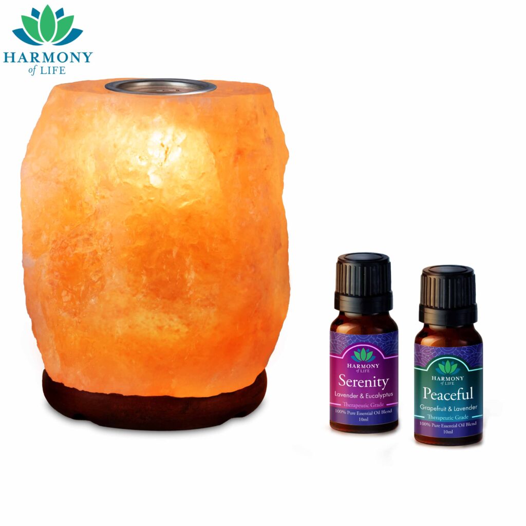 Himalayan Salt Lamp Diffuser and Essential Oils Collection