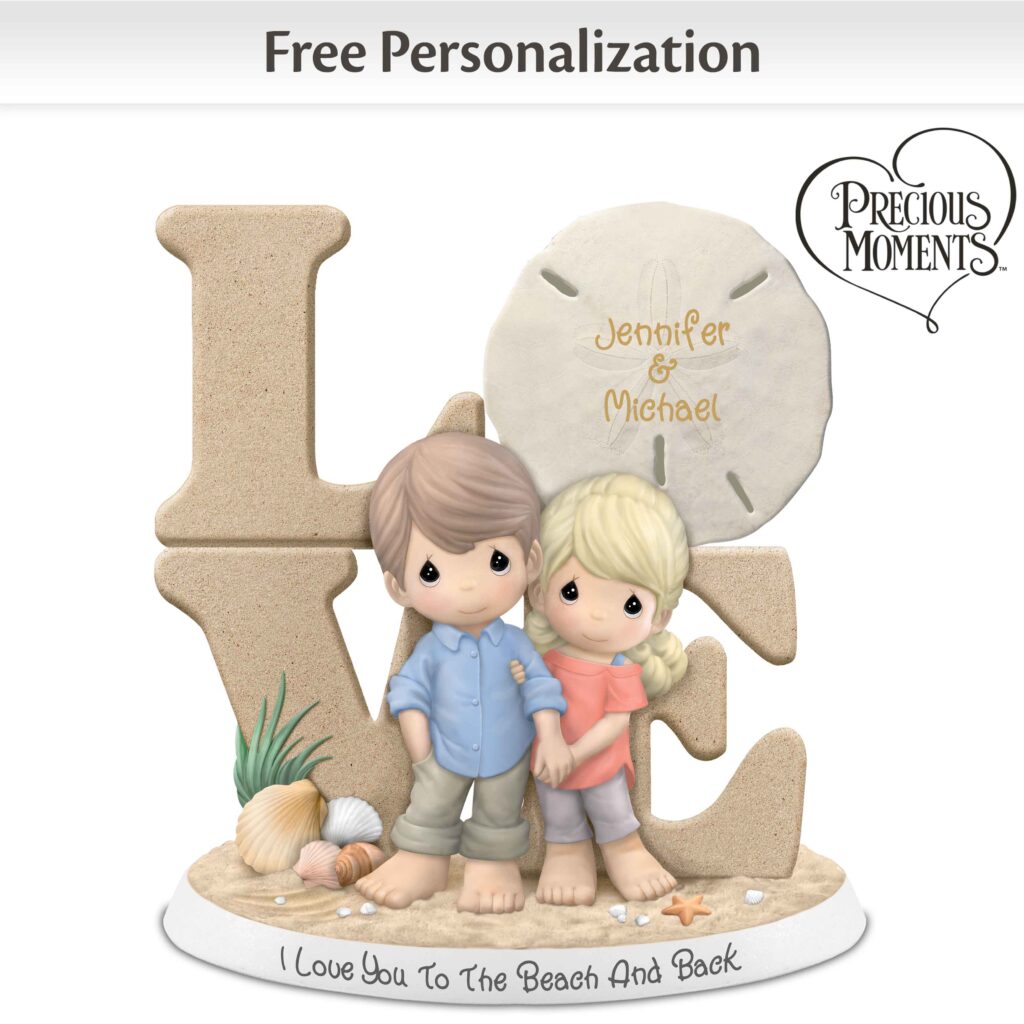 I Love You to the Beach and Back Personalized Figurine