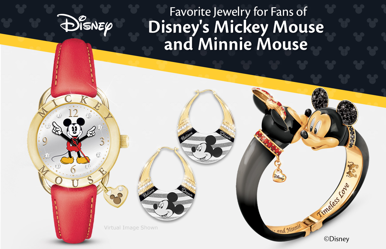 Favorite Jewelry for Fans of Disney’s Mickey Mouse and Minnie Mouse