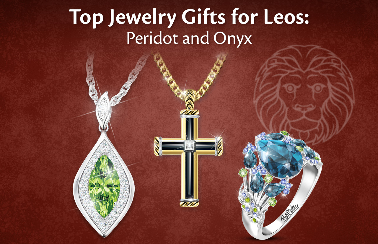 Top Jewelry Gifts for Leos: Peridot and Onyx