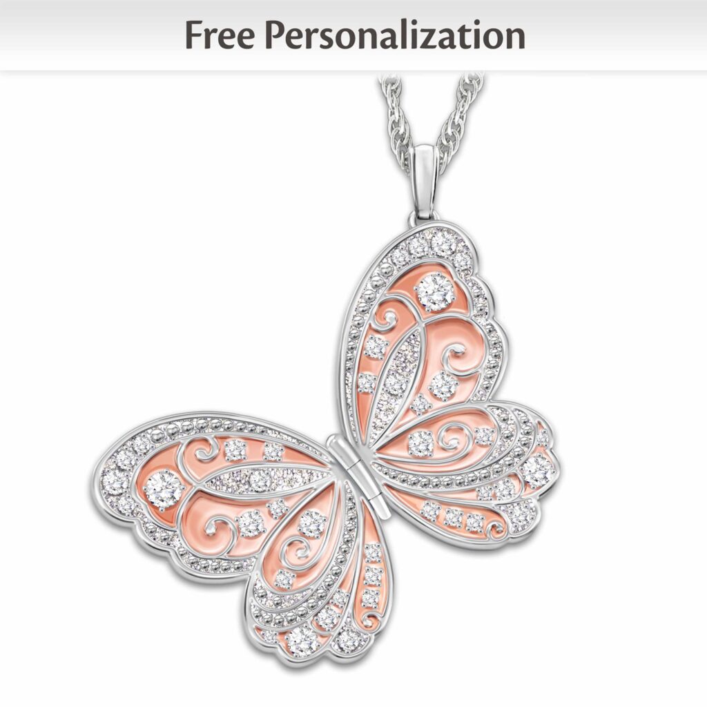 Spread Your Wings & Fly Personalized Pendant Necklace