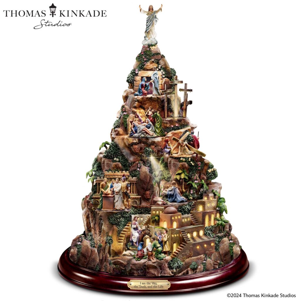 Thomas Kinkade Faith Mountain Sculpture