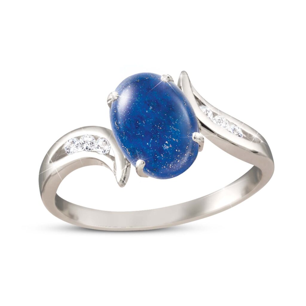 2-Carat Lapis Lazuli Blue Bliss Genuine Gemstone Ring