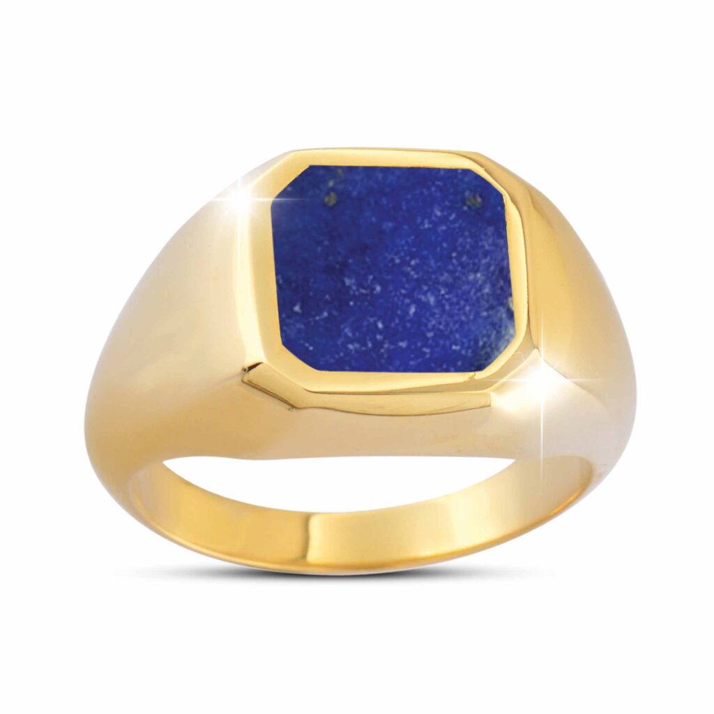 Genuine Lapis Lazuli Gentlemen's Gemstone Ring