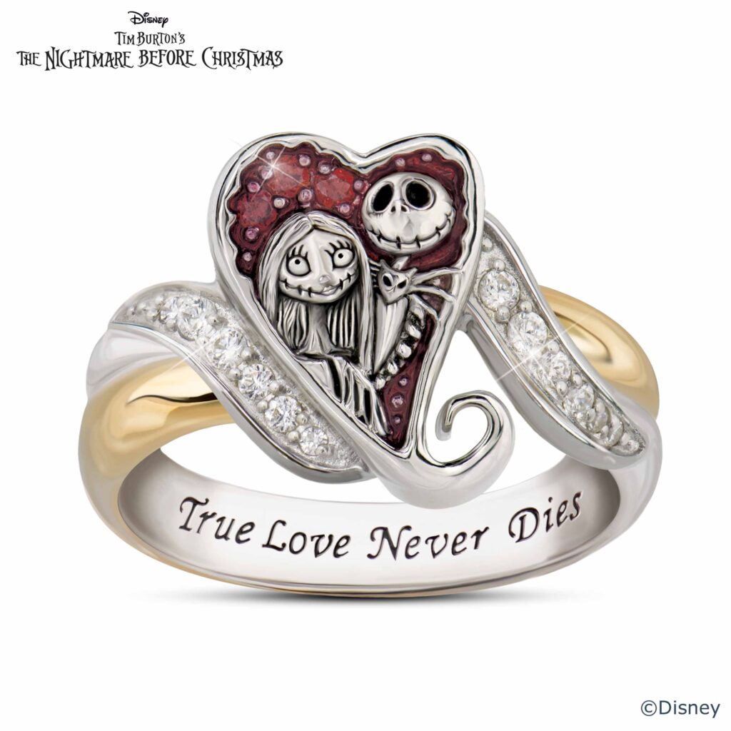 Disney Tim Burton's The Nightmare Before Christmas Embrace Ring