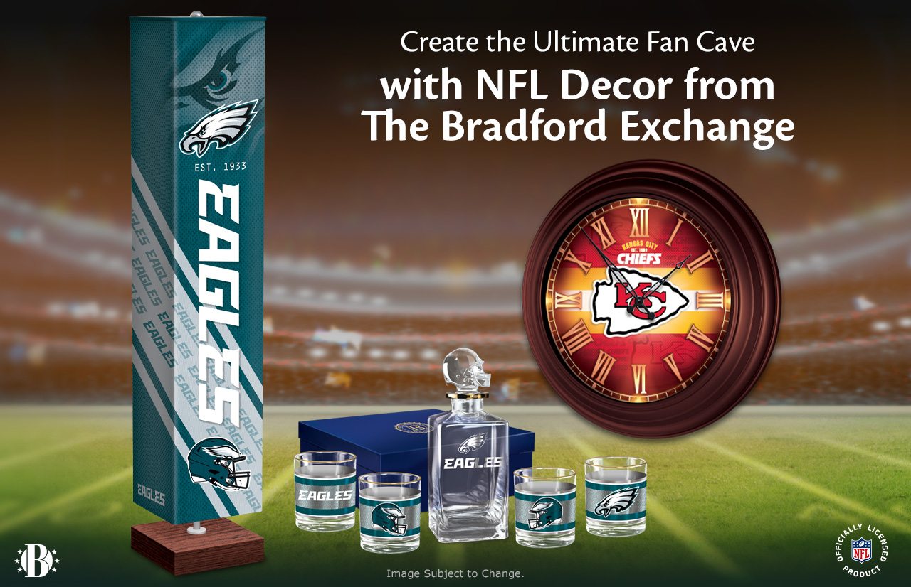 Create the Ultimate Fan Cave with NFL Decor from The Bradford Exchange