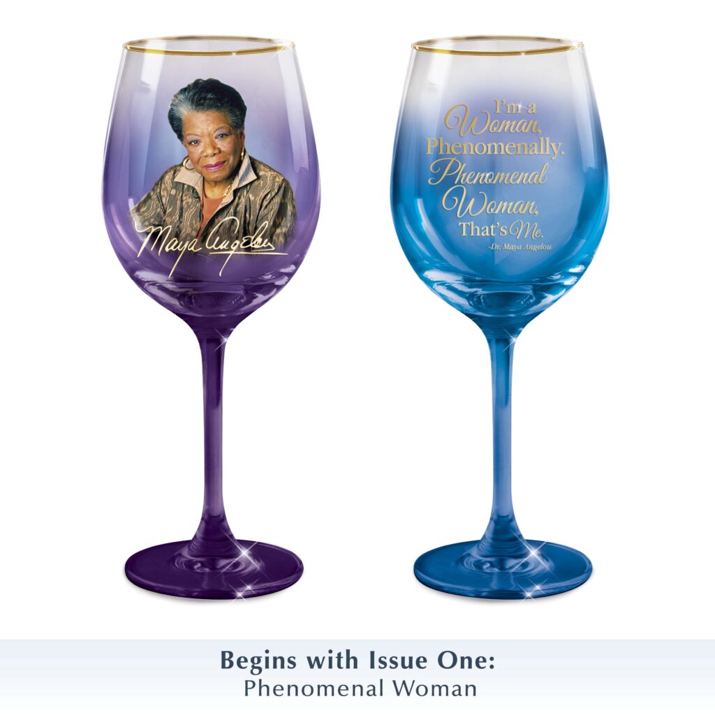 Dr. Maya Angelou Inspirations Wine Glass Collection