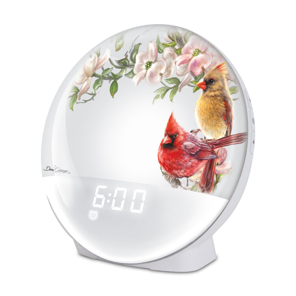 Morning Cardinals Natural Sunrise Alarm Clock