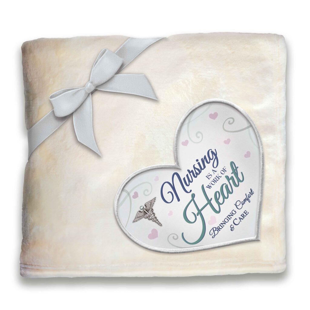 Nursing Is A Work Of Heart Blanket