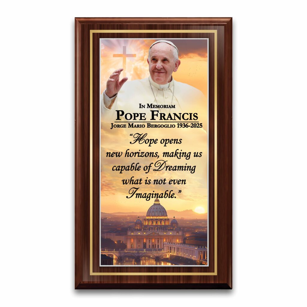 St. Francis The People's Pope Memorial Wall Plaque