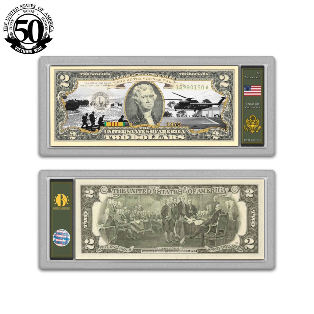 The U.S. Vietnam Veterans $2 Bills Currency Collection