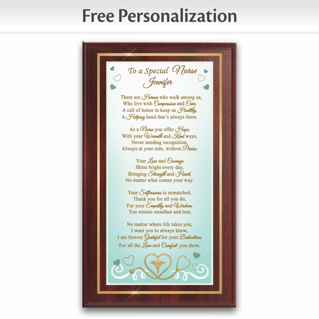 To A Special Nurse Personalized Wall Decor