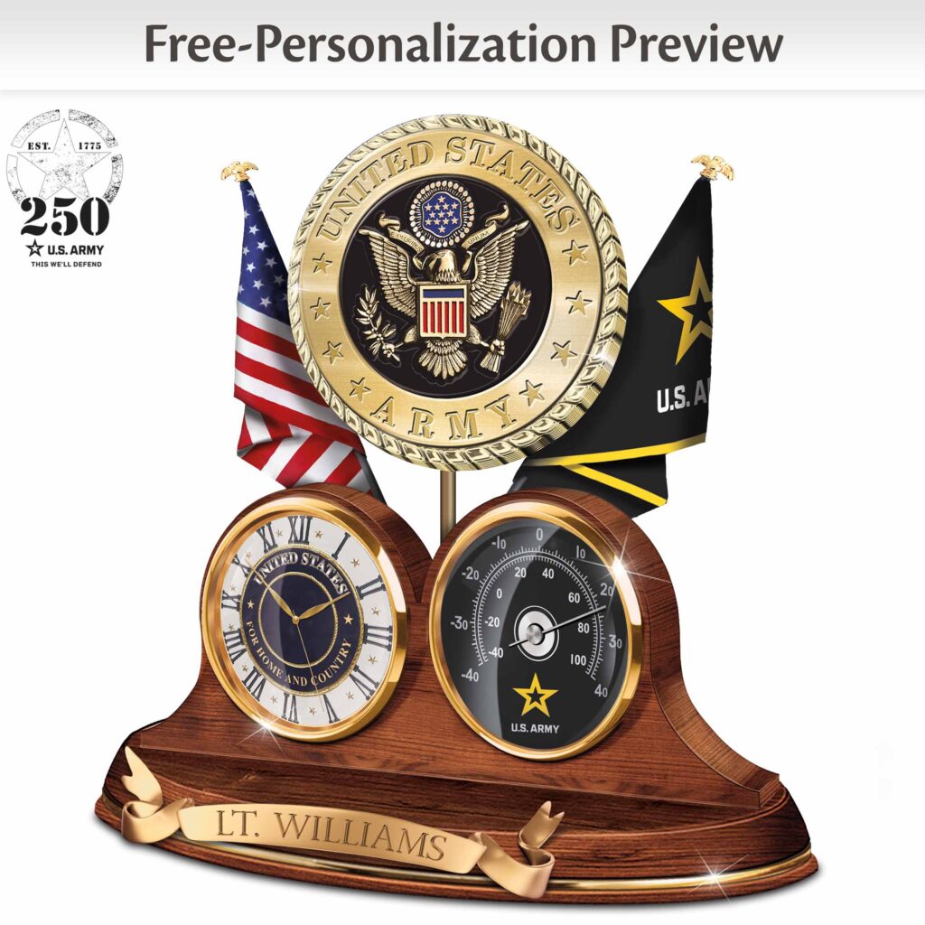 Army® Pride Personalized Wall Clock