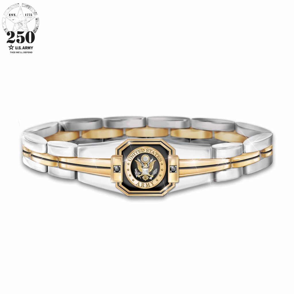 Genuine Sapphire Pride Of The Army Link Bracelet