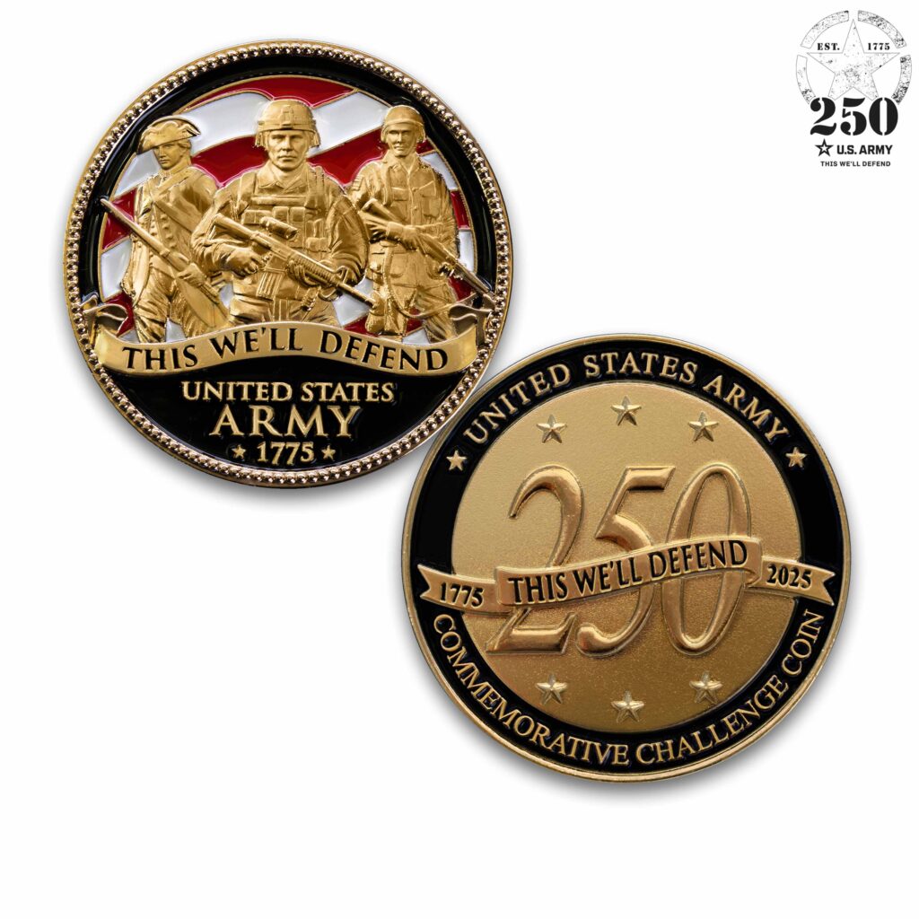 U.S. Army 250th Anniversary Challenge Coin Collection