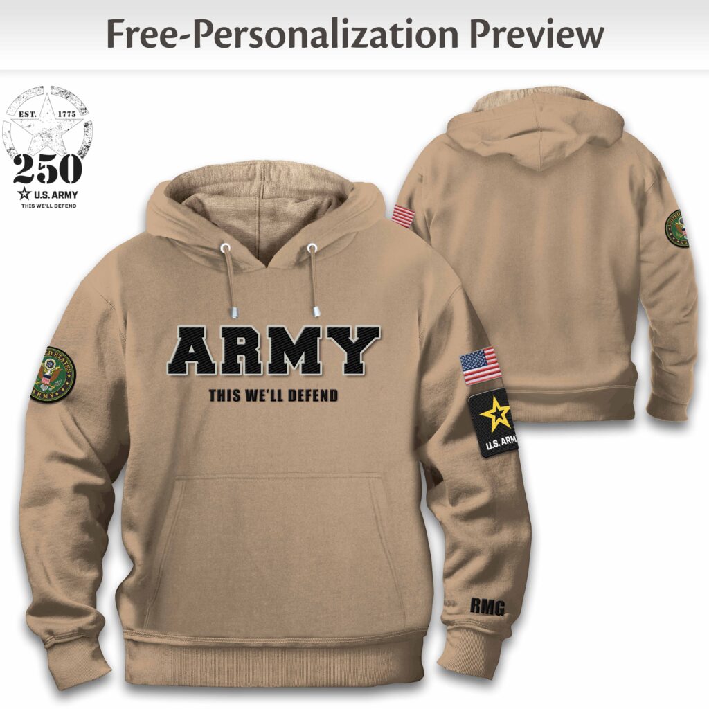 U.S. Army Personalized Men's Hoodie