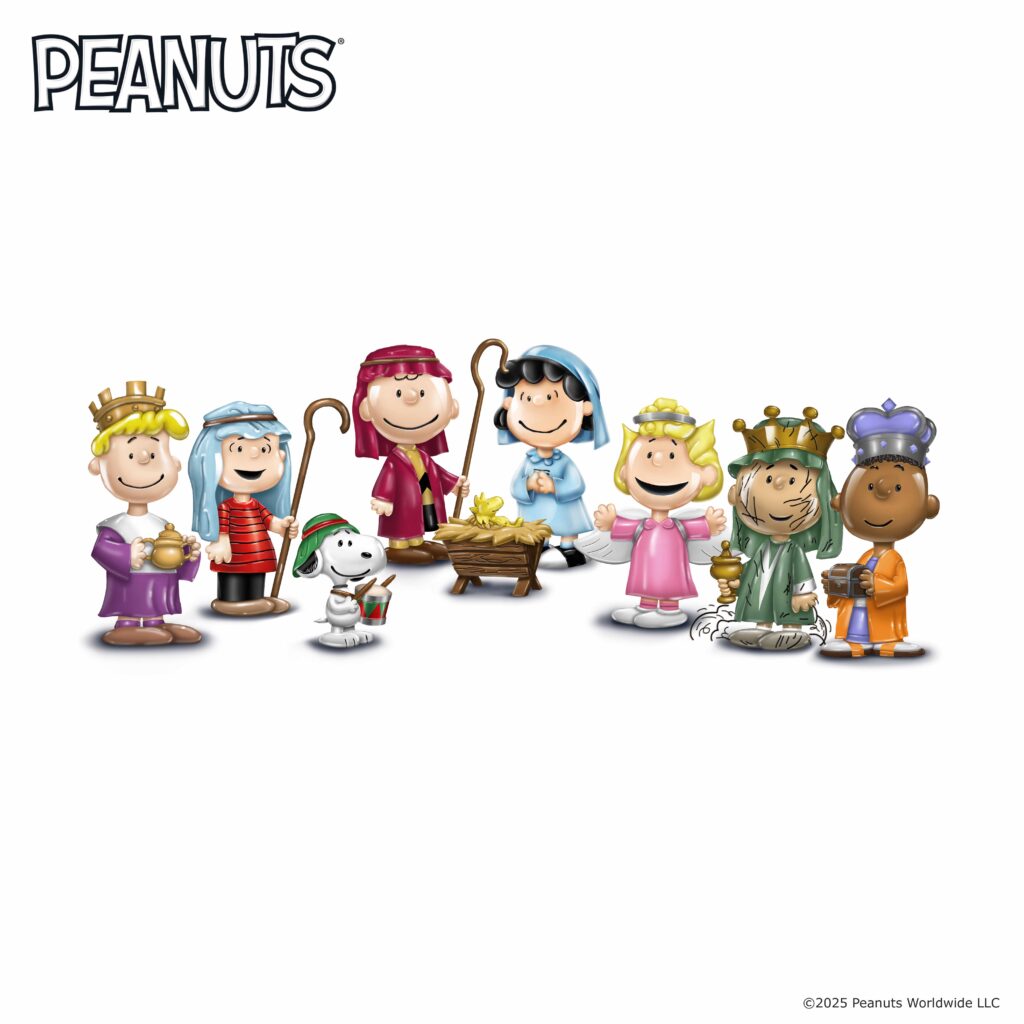 The PEANUTS Christmas Pageant Porcelain Figurine Collection