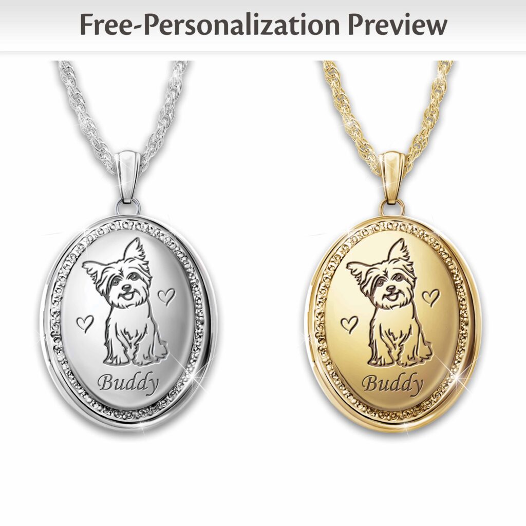 Dogs Fill Our Hearts With Love Personalized Pendant Necklace