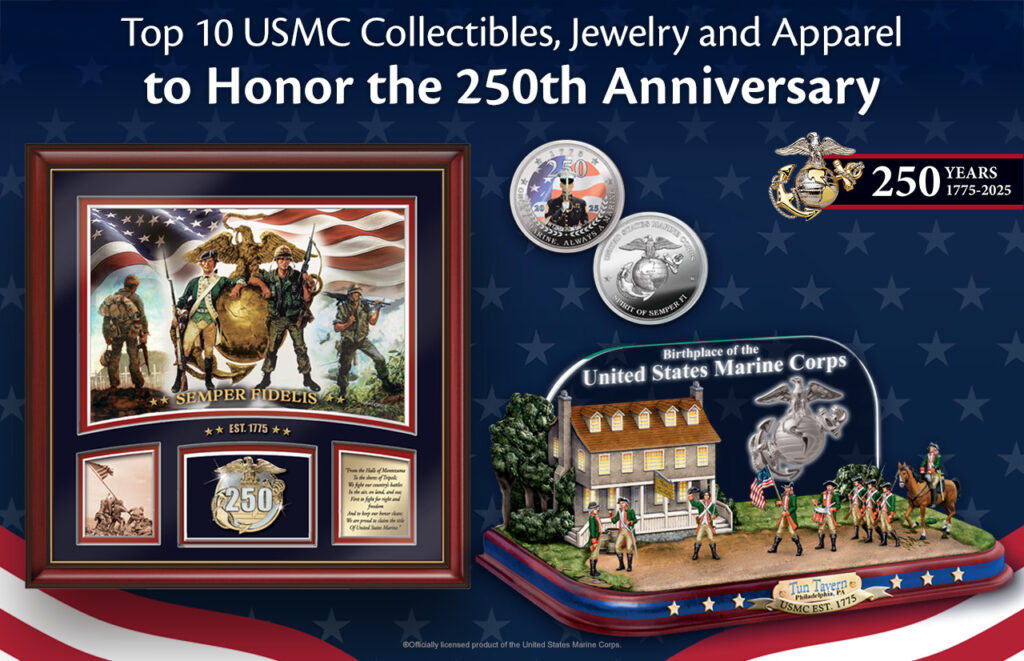 Top 10 USMC Collectibles, Jewelry and Apparel to Honor the 250th