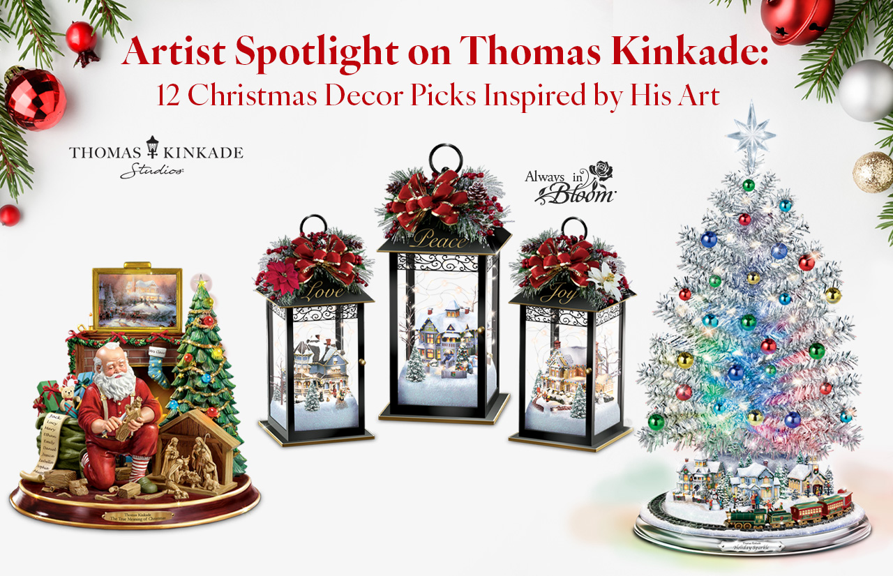 Artist Spotlight on Thomas Kinkade: 12 Christmas Decor Picks Inspired by His Art